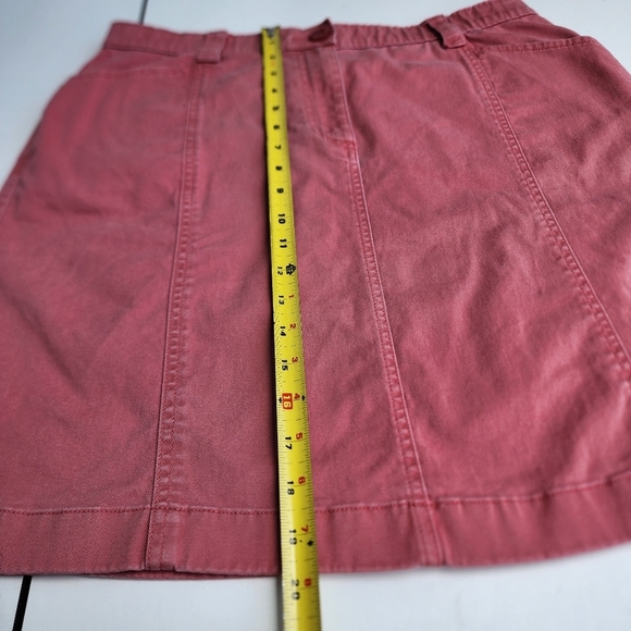 LL Bean Classic Fit Women's Comfort Wash Skirt Plus Petite Stretch Elastic 16P - Picture 3 of 9